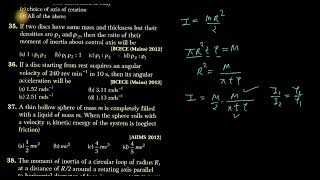 Rotation PYQ neet 3 [upl. by Manouch]