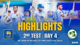 Day 4 Highlights  2nd Test Sri Lanka vs Ireland 2023 [upl. by Shifrah989]