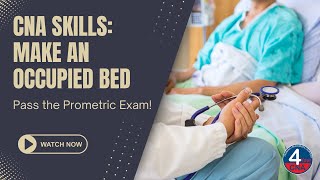 Make an Occupied Bed CNA Skill Prometric [upl. by Galliett]