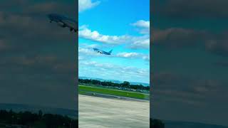 Spectacular Plane Takeoff at Manchester Airport  ManchesterAirport PlaneTakeoff aviation [upl. by Eirehs]