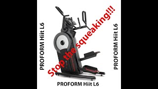 Easy fix to stop the squeaking noise from the ProForm hiit L6 [upl. by Malita]