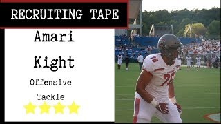 Watch Alabama 2019 OT commit 78 Amari Kight In Action [upl. by Selwin]