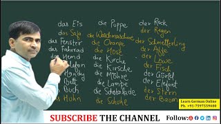 German Definite Articles der die and das with Video [upl. by Zeuqirdor]