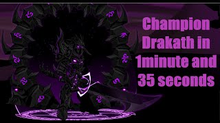 AQWChampion Drakath in 1minute and 35 seconds [upl. by Igenia191]