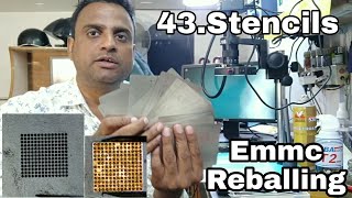 eMMC IC Reballing Stencils all Latest Model 43 pieces Set 4000 Only [upl. by Wolenik]