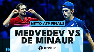 Daniil Medvedev vs Alex De Minaur Match Highlights  Nitto ATP Finals 2024 [upl. by Alvera]