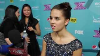 Carly Rose Sonenclar X Factor Interview Top 12 Finalist Party [upl. by Janeczka]