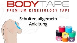 Kinesiology Tape Anleitung Schulter  Allgemein [upl. by Mateusz648]