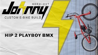 Custom Ebike Build 2 Hip Playboy BMX w Bafang BBSHD 52v 8ah [upl. by Akinom]