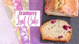 Vegan Cranberry Loaf Cake [upl. by Iasi]