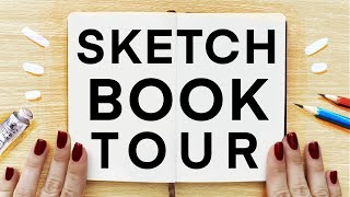 SKETCHBOOK TOUR Moleskine Flip Through Took 3 Years to Finish [upl. by Anelrahc]