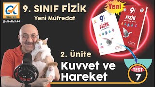 LİMİT YAYINLARI I 9SINIF FİZİK SORU BANKASI I 2Ünite Kuvvet ve Hareket  Test7 [upl. by Dranal]