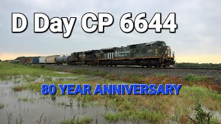 CPs D Day Locomotive 6644 across North Louisiana [upl. by Pansir]