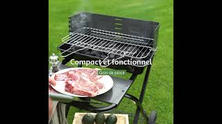 AUCHAN Le Barbecue charbon de bois pliable GARDENSTAR [upl. by Malva]