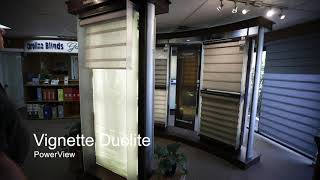 Hunter Douglas Vignette Duolite with PowerView system at Carolina Blinds [upl. by Haimes]