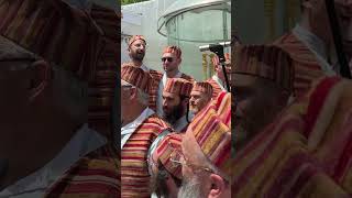 Levites blowing the Chatzotzrot silver temple trumpets in Jerusalem on Passover [upl. by Zoltai]