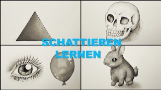 Richtig Schatten zeichnen Schattieren lernen [upl. by Anirbed]