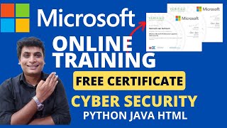 Microsoft Announced Free Certification Training For Students Learn CyberSecurity Python Html Free [upl. by Acinorev]