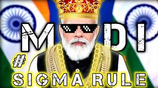 PM Narendra Modi  Sigma rule BG 🔥 song status narendramodi Sigmamale PM Modi Sigma Rule [upl. by Horatia163]