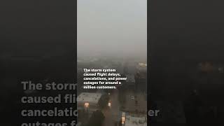 Aerial Footage Shows Hundreds of Solar Panels Smashed by Hail in Texas [upl. by Bloomer]