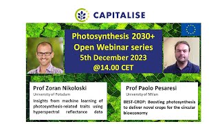 Photosynthesis webinar 2030 December 2023 [upl. by Nally]