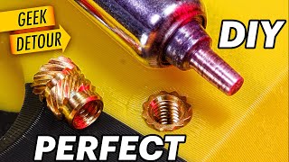 How to use Brass Inserts on 3D Prints make your own tips cheap [upl. by Hammel]