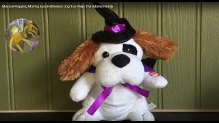 Musical Flapping Moving Ears Halloween Dog Toy Plays The Adams Family Music [upl. by Rider]