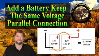 How To Connect Two 12 Volt Batteries To Produce 12 Volts  Parallel Connection [upl. by Cohn580]