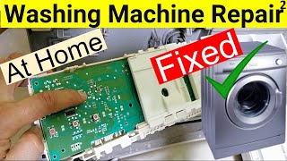 Washing machine repair At Home  Tracking voltage whirlpool AWGB M6080 S1 Troubleshoot Part 2 [upl. by Annoiek]