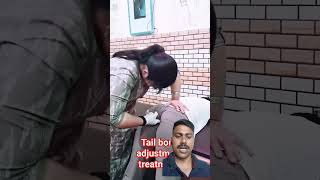 Tail bone adjustment by Dr deepanshi chiropractic physiotherapist short video viral tail bone [upl. by Pammie]