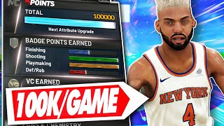 NBA 2K21 Tips How To Get 99 OVERALL in MyCareer  100K PER GAME  HOW TO MAX ALL BADGES FAST GLITCH [upl. by Selma]