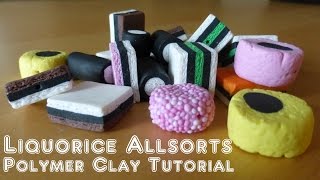 Liquorice Allsorts  Licorice Allsorts  Polymer Clay Tutorial [upl. by Zuleika]