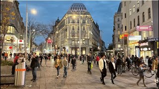 Vienna Austria Mariahilfer Straße  Vienna Shopping Street Center Walking Tour 4K UHD [upl. by Baoj304]