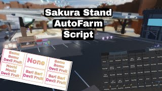 Roblox Sakura Stand Autofarm Items Script [upl. by Anha]