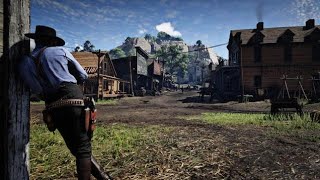 Walking Tour in VALENTINE   Red Dead Redemption 2 [upl. by Alana]