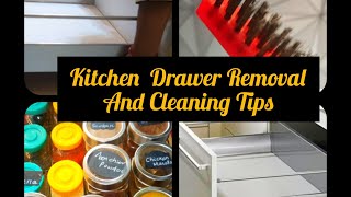 Kitchen Trolley Removal and cleaningHow to Remove Kitchen drawers Hettich Innotech Drawers DIY [upl. by Sura]