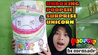 UNBOXING POOPSIE SURPRISE UNICORN  homemade [upl. by Ettenot444]