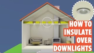 How to fit downlight covers insulationdownlights recessed lights [upl. by Bonucci619]