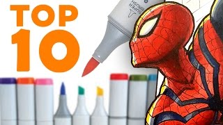 TOP 10 TIPS for COPIC MARKERS [upl. by Eiramanna]