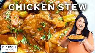 Easy HOMEMADE Chicken Stew  OnePot Chicken Stew [upl. by Alisan]