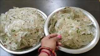 Chawal ke papad kaise banate hainChawal ke papad banana bataiye [upl. by Asteria269]