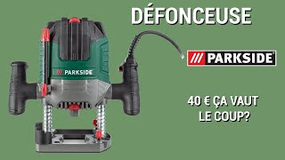 Review et test défonceuse Parkside POF 1200 D3 avis [upl. by Towne826]