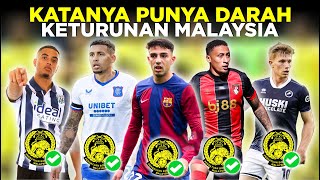 SIAP DINATURALISASI MALAYSIA 5 PEMAIN GRADE A BARU YANG KATANYA MEMILIKI DARAH KETURUNAN MALAYSIA [upl. by Neahs]