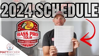 NEW 2024 SCHEDULE RELEASED for Major League Fishing Bass Pro Tour amp Invitational Tournaments [upl. by Natanhoj]