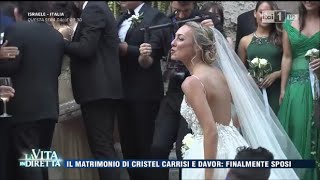 Il matrimonio di Cristel Carrisi e Davor Luksic  La Vita in Diretta 07092016 [upl. by Morville178]