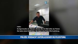 Polizei Verdacht unterlassener Hilfeleistung [upl. by Ojytteb]