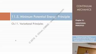 Continuum Mechanics – Ch11 Lecture 7 – Minimum Potential Energy Principle [upl. by Giselle895]