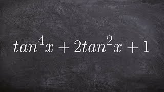 How to factor a trinomial of a trig identity [upl. by Aeila]