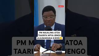 🤔PM MAJALIWA ATOA TAARIFA MPYA JENGO LILILOANGUKA KARIAKOO🤔💔🖤 shortsvideo breaking globaltv [upl. by Teador]