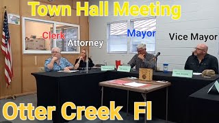 Otter Creek Fl Town Hall Meeting The Whole Town Meeting Unedited [upl. by Elconin]